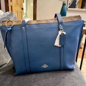 Coach Blue Atlantic tote bag